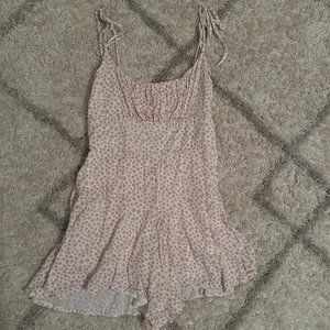 Thats So Fetch Pink Floral Romper